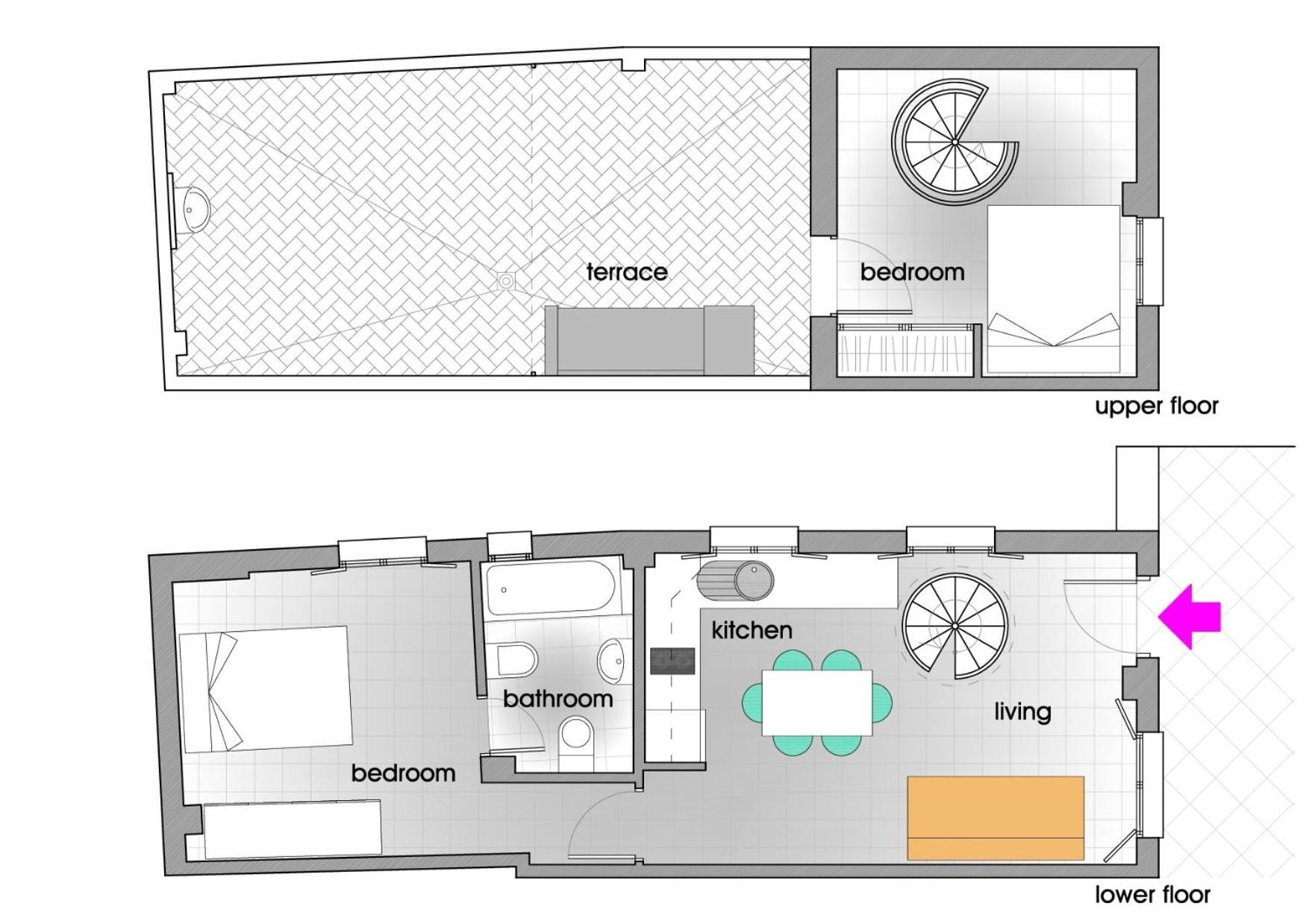 Apartment Homeyseville-duplex Con Terraza Santa Cruz 5 Pax, Parking Optional